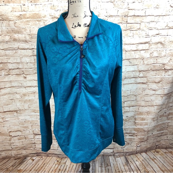 Soybu 1/2 Zip Print Jacket Top XXL - Picture 1 of 6